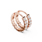 Gold Channel Eternity Row Round Lab Grown Diamond Sovra Earring