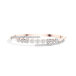 Rose Gold 1Ct Pave Modern Round Lab Grown Diamond Avirex Bracelet