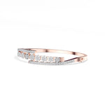 Rose Gold 1Ct Pave Modern Round Lab Grown Diamond Avirex Bracelet