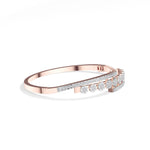 Rose Gold 1Ct Pave Modern Round Lab Grown Diamond Avirex Bracelet