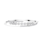 White Gold 1Ct Pave Modern Round Lab Grown Diamond Avirex Bracelet