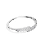 White Gold 1Ct Pave Modern Round Lab Grown Diamond Avirex Bracelet