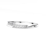 White Gold 1Ct Pave Modern Round Lab Grown Diamond Avirex Bracelet