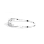White Gold 1Ct Pave Modern Round Lab Grown Diamond Avirex Bracelet