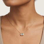 Gold 2 5Ct Bezel Solitaire Emerald Lab Grown Diamond Bailey Pendant