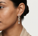Gold 3Ct Mixed Shapes Stone Shapes Lab Grown Diamond Bella Earrings