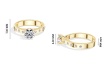 Round Lab Grown Diamond Bellora Engagement Ring