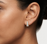 Gold 1Ct Petal Cluster Design Round Lab Grown Diamond Beyra Earring