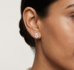 Gold 3 5Ct Pear Lab Grown Diamond Stud Earrings