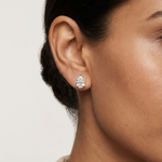 Gold 3 5Ct Pear Lab Grown Diamond Stud Earrings