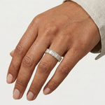 Gold 6Ct Eternity Emerald Lab Grown Diamond Cyra Ring