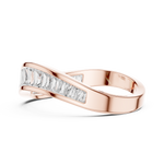 Gold 1Ct Channel Modern Baguette Lab Grown Diamond Kavira Ring