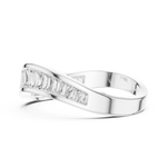 Gold 1Ct Channel Modern Baguette Lab Grown Diamond Kavira Ring