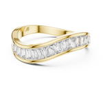 Gold 1Ct Channel Modern Baguette Lab Grown Diamond Kavira Ring
