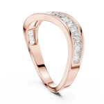 Gold 1Ct Channel Modern Baguette Lab Grown Diamond Kavira Ring