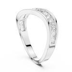 Gold 1Ct Channel Modern Baguette Lab Grown Diamond Kavira Ring