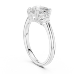 Gold 2 5Ct Three Stone Prong Solitaire Heart Lab Grown Diamond Korin Ring
