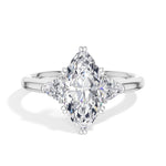 Marquise Three-Stone Lab Grown Diamond Vaelen Engagement Ring