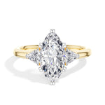 Marquise Three-Stone Lab Grown Diamond Vaelen Engagement Ring