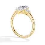 Marquise Three-Stone Lab Grown Diamond Vaelen Engagement Ring
