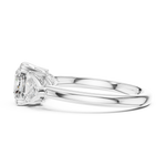 Gold 2Ct Trillion Three Stone Lab Grown Diamond Zavrix Ring