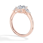 Oval Three-Stone Lab Grown Diamond Sorine Engagement Ring