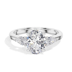 Oval Three-Stone Lab Grown Diamond Sorine Engagement Ring