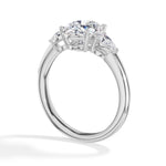 Oval Three-Stone Lab Grown Diamond Sorine Engagement Ring