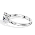 Oval Three-Stone Lab Grown Diamond Sorine Engagement Ring