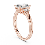 Gold 1 5Ct Radiant Three Stone Lab Grown Diamond Novira Ring