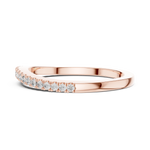 Gold 0 20Ct Round Eternity Lab Grown Diamond Vielou Ring