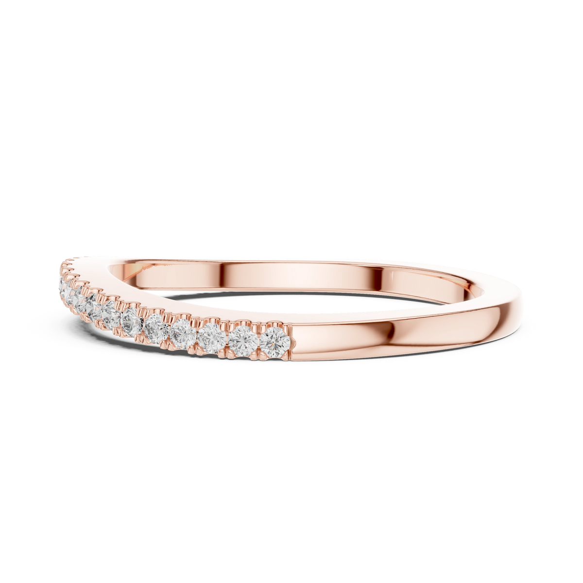 Gold 0 20Ct Round Eternity Lab Grown Diamond Vielou Ring