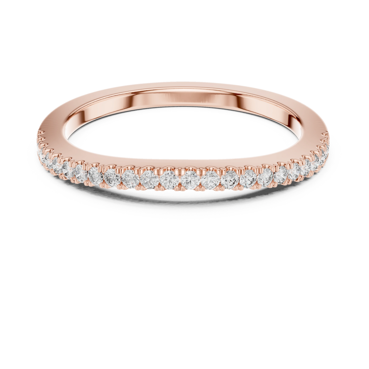 Gold 0 20Ct Round Eternity Lab Grown Diamond Vielou Ring