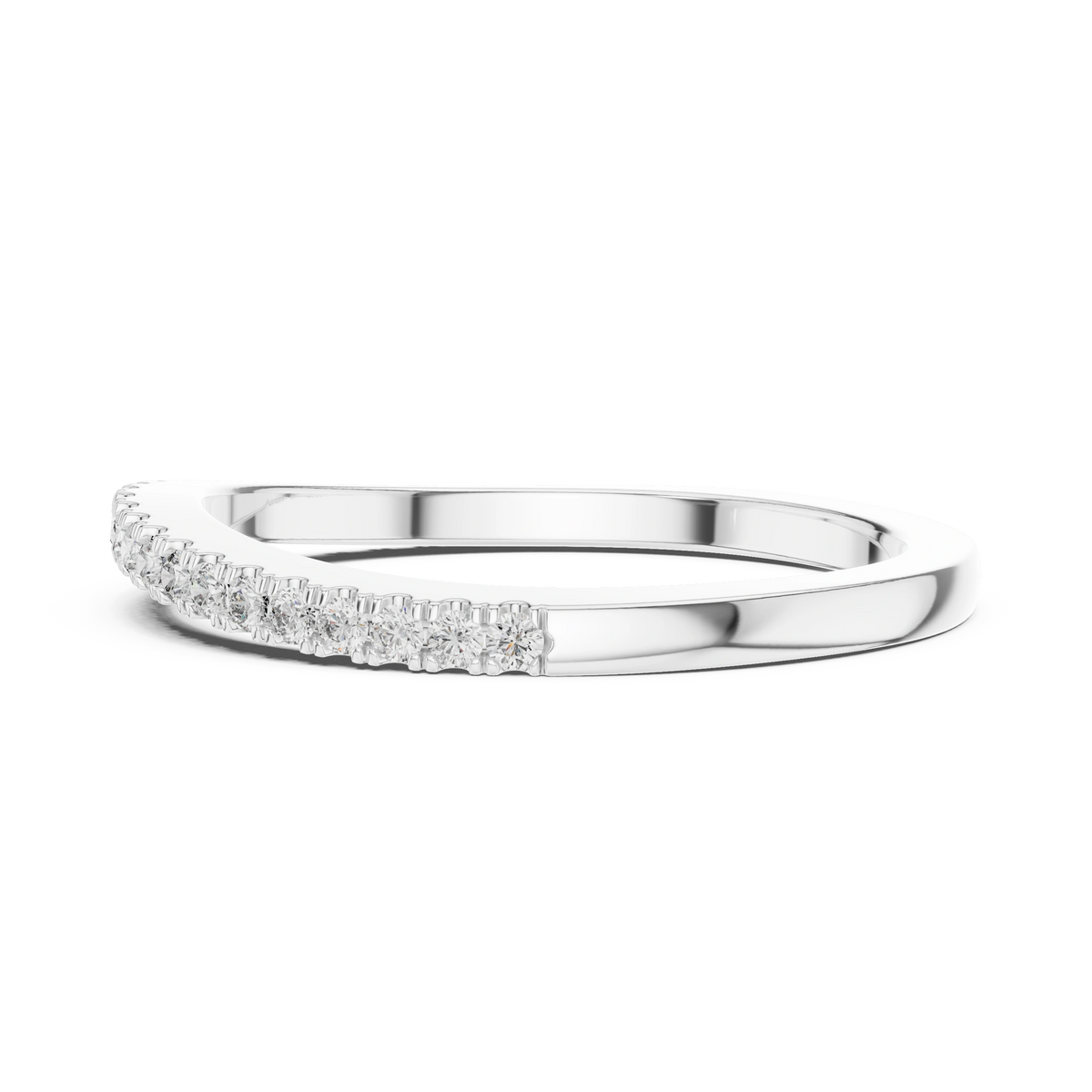 Gold 0 20Ct Round Eternity Lab Grown Diamond Vielou Ring