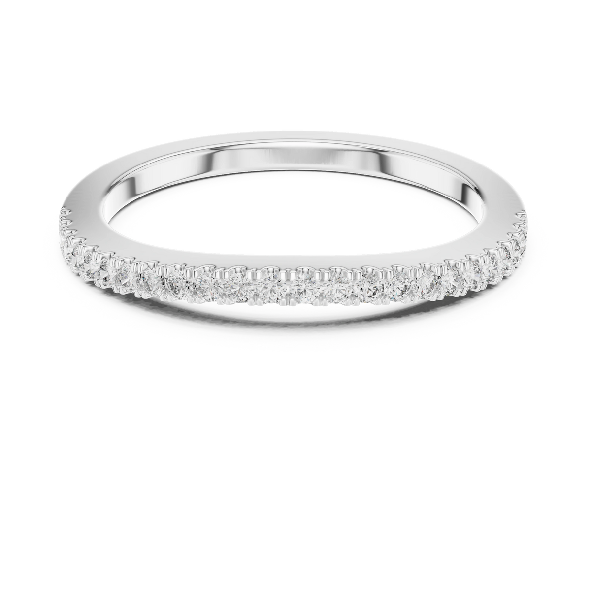 Gold 0 20Ct Round Eternity Lab Grown Diamond Vielou Ring