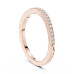 Gold 0 20Ct Round Eternity Lab Grown Diamond Vielou Ring