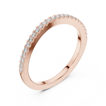 Gold 0 20Ct Round Eternity Lab Grown Diamond Vielou Ring