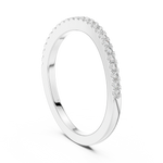 Gold 0 20Ct Round Eternity Lab Grown Diamond Vielou Ring