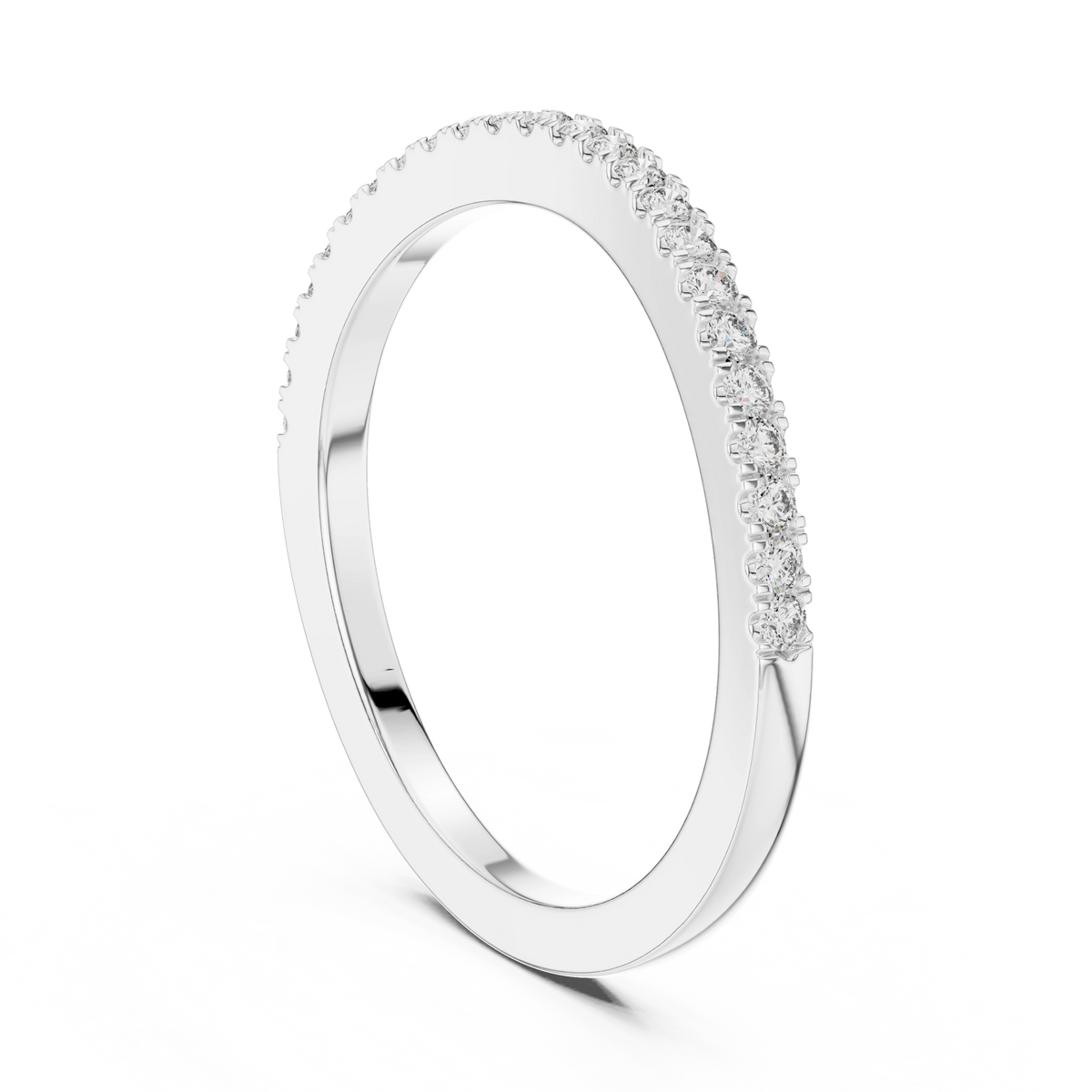 Gold 0 20Ct Round Eternity Lab Grown Diamond Vielou Ring