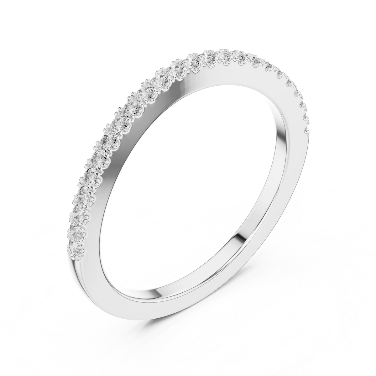 Gold 0 20Ct Round Eternity Lab Grown Diamond Vielou Ring
