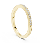 Gold 0 20Ct Round Eternity Lab Grown Diamond Vielou Ring
