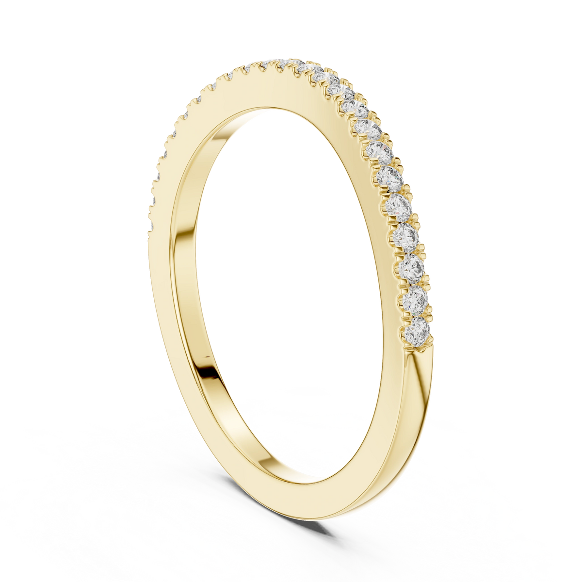 Gold 0 20Ct Round Eternity Lab Grown Diamond Vielou Ring