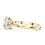 Gold 1 5Ct Round Solitaire Lab Grown Diamond Velma Ring