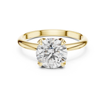 Gold 1 5Ct Round Solitaire Lab Grown Diamond Velma Ring