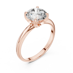 Gold 1 5Ct Round Solitaire Lab Grown Diamond Velma Ring