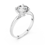 Gold 1 5Ct Round Solitaire Lab Grown Diamond Velma Ring
