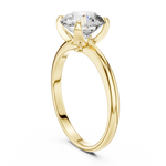 Gold 1 5Ct Round Solitaire Lab Grown Diamond Velma Ring