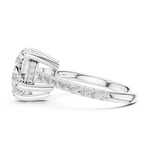 Gold 4 50 Ct Pave Solitaire Heart Lab Grown Diamond Lorvyn Ring