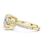 Gold 4 50 Ct Pave Solitaire Heart Lab Grown Diamond Lorvyn Ring