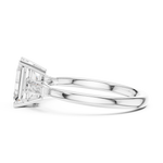 Gold 1 5Ct Emerald Three Stone Lab Grown Diamond Taelira Ring